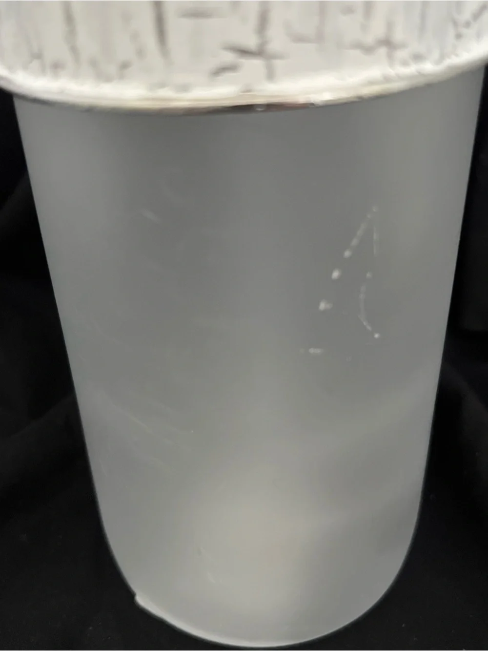 Mike & Ally Foret Essentials Soap Pump Dispenser Frosted Glass Crackle Top